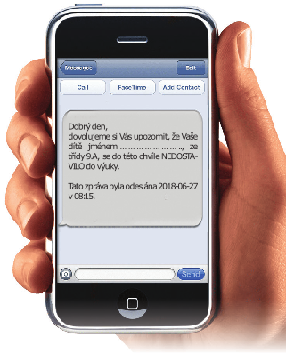 SMS o pozdním příchodu